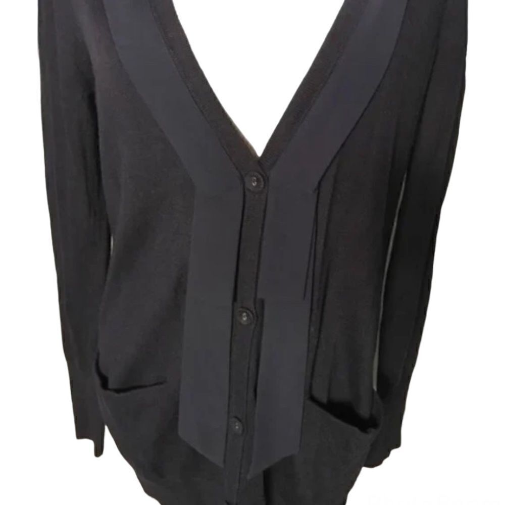 Ann Taylor LOFT Ribbon Trimmed Cardigan size M